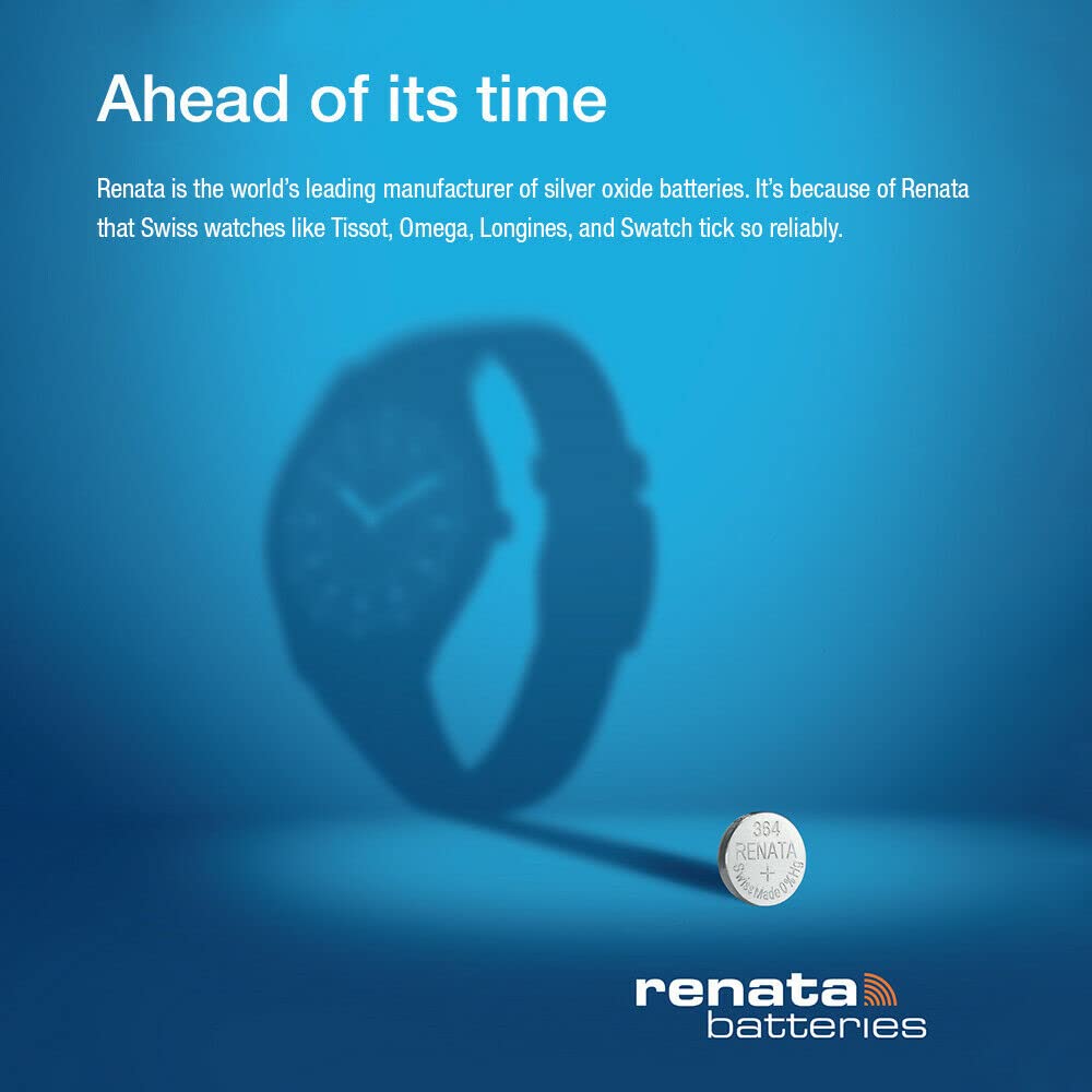 Renata 370 SR920W Batteries - 1.55V Silver Oxide 370 Watch Battery (2 Count) - Image 4