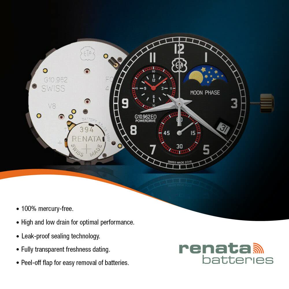 Renata 364 SR621SW Batteries - 1.55V Silver Oxide 364 Watch Battery (2 Count) - Image 7